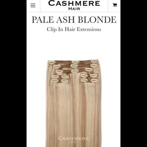 New Cashmere Hair Extensions Pale Blonde 16inch
